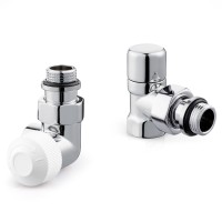 Набор термостатический для радиатора трехосевой Royal Thermo Design 1/2quot;М30х1,5 (Хром)