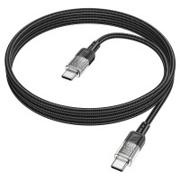 Usb Кабель-зарядка Type-C на Type-C Hoco U129 60W 1.2м черный
