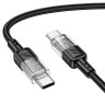 Usb Кабель-зарядка Type-C на Type-C Hoco U129 60W 1.2м черный