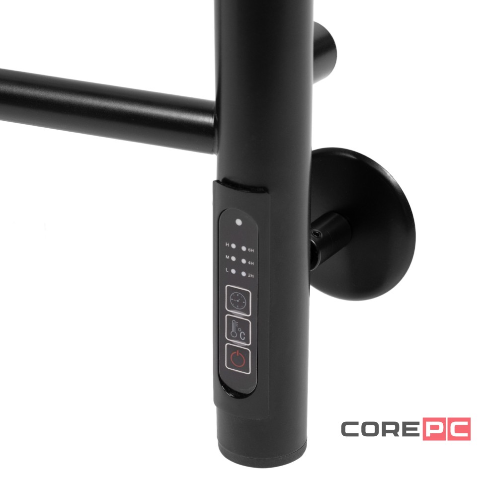 Полотенцесушитель Royal Thermo Classic black П7 500х800 электро (new встроен. диммер)