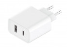 Сетевое зарядное устройство Xiaomi MI 33W Wall Charger 1USB/1USB-C 22.5W (BHR4996GL) белое