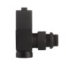 Набор дизайн-вентилей Royal Thermo CUBE, угловой (черный) 1/2quot;