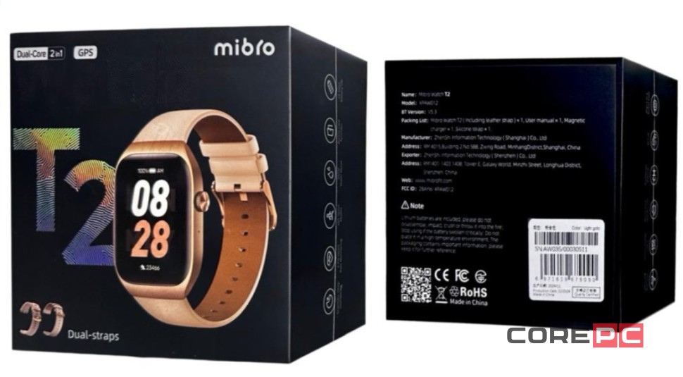 Умные часы Xiaomi Mibro T2 XPAW012 EU С русским языком золотой