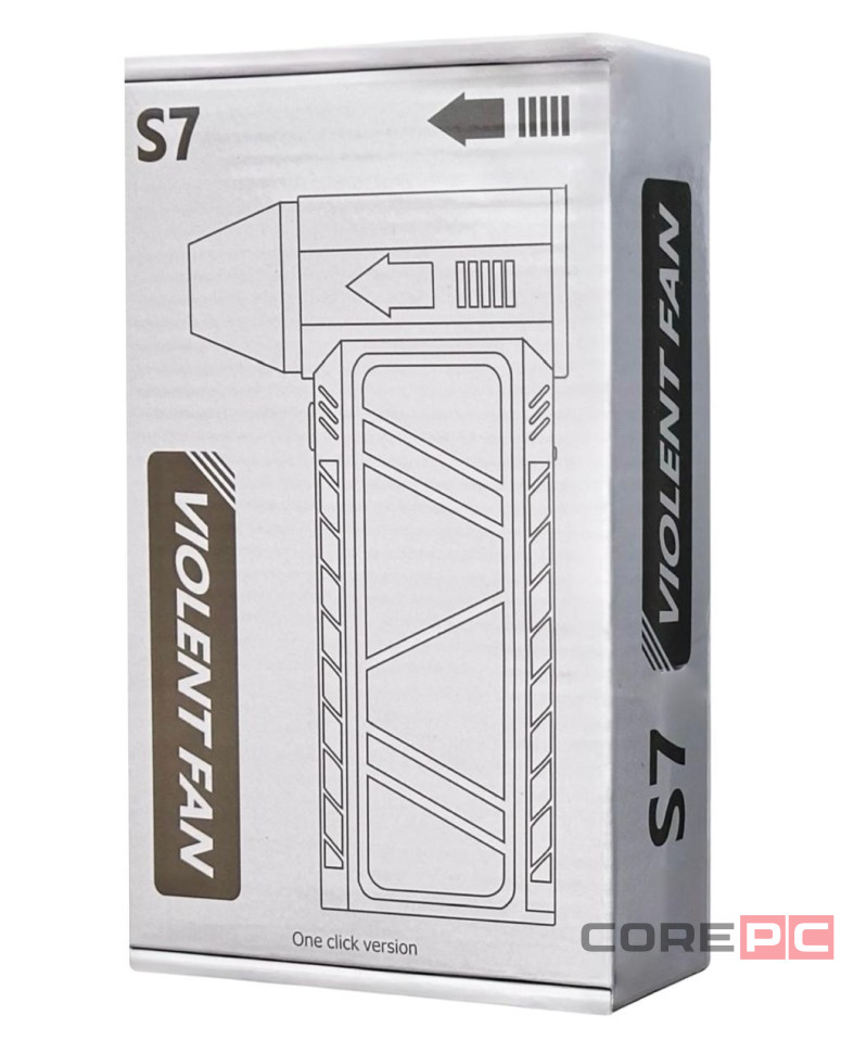 Портативный турбовентилятор S7 черный