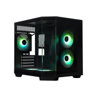 Компьютерный корпус XASTRA QT400M 5ARGB-FC-C6-AC ARGB Black (QT400M-2FA24A-1FC12A-C6-A)