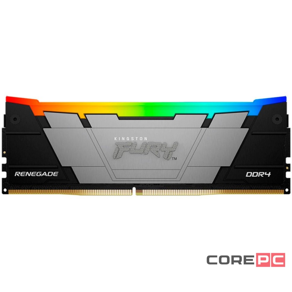 Оперативная память 8 Gb 3600 MHz Kingston FURY Renegade RGB Black (KF436C16RB2A/8)