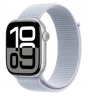 Apple Watch Series 10 46mm Silver Aluminum Case with Blue Cloud Sport Loop