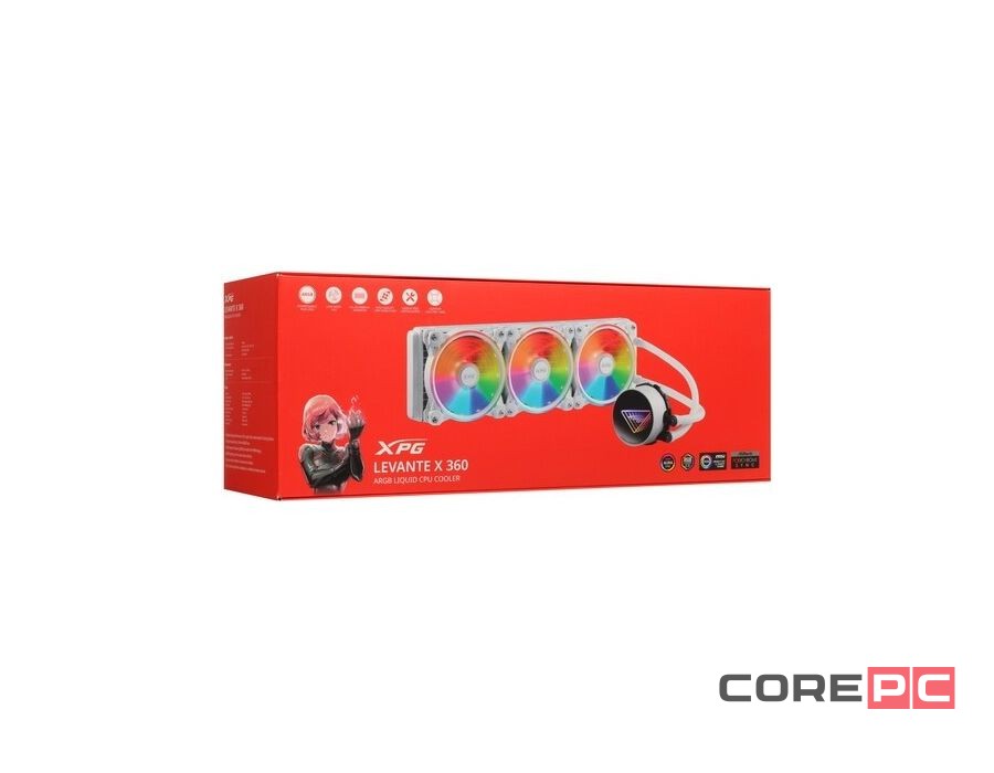 Система жидкостного охлаждения для процессора ADATA XPG Levante II 360 RGB White (LEVANTEII360-WHCWW)