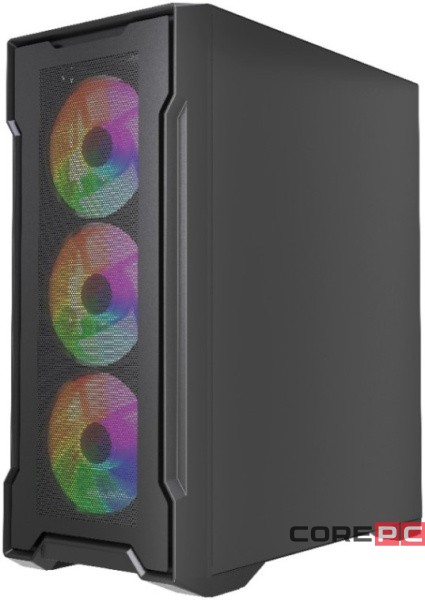 Компьютерный корпус Powercase Mistral X4B FRGB TG Black (CMXB-L4)