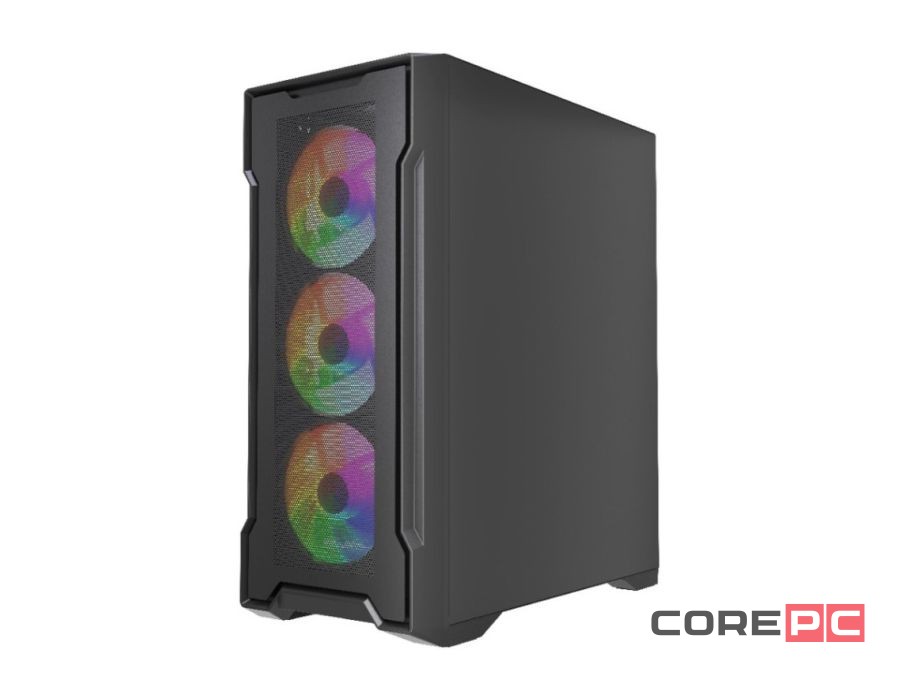 Компьютерный корпус Powercase Mistral X4B FRGB TG Black (CMXB-L4)