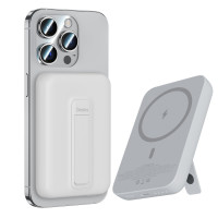 Внешний аккумулятор Benks MP09 Mini MagSafe 6000mAh Type-C/подставка (белый)
