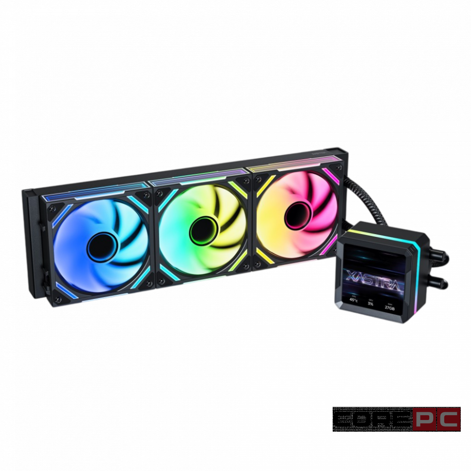 Система жидкостного охлаждения для процессора XASTRA Octant LS360 ARGB BK LCD Black (LS360-BKAFXX-GL)