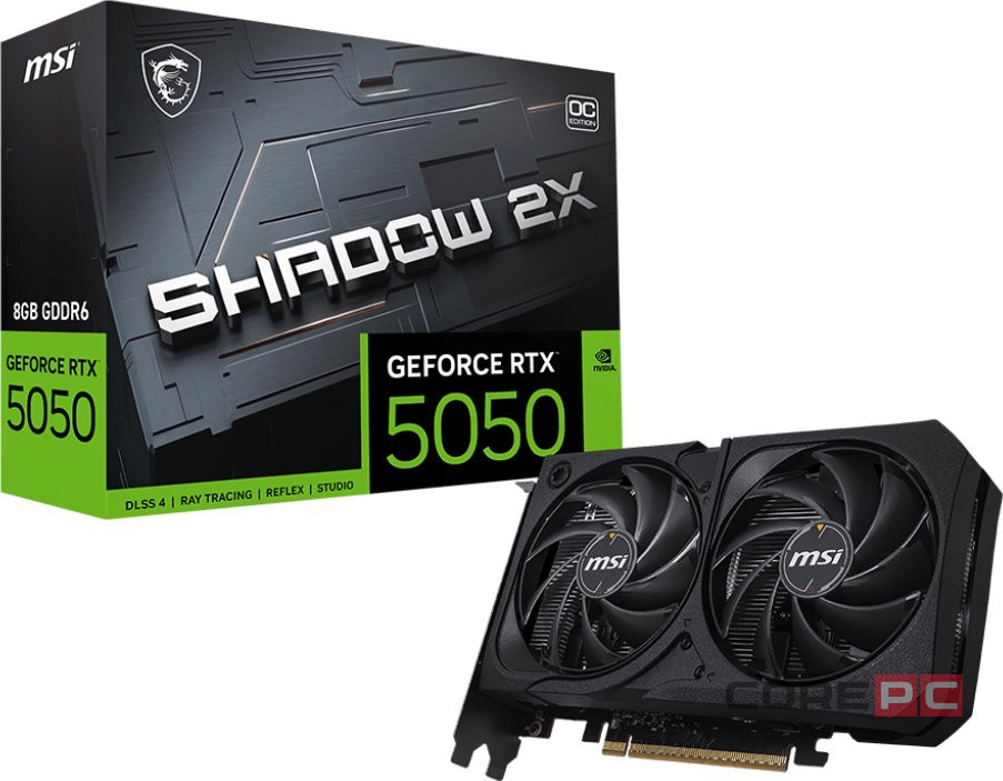 Видеокарта MSI (G5050-8S2C) GeForce RTX 5050 8G SHADOW 2X OC