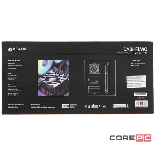 Система жидкостного охлаждения для процессора ID-COOLING DASHFLOW 360 XT PRO ARGB Black