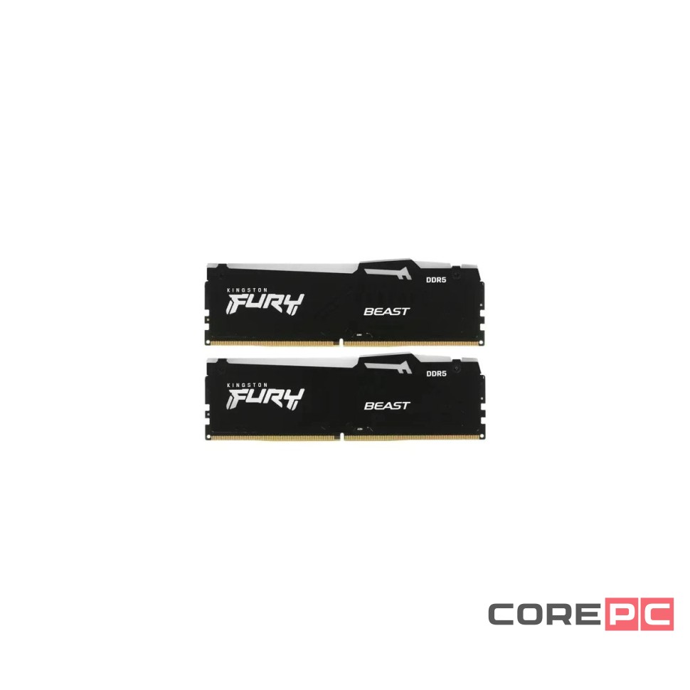 Оперативная память 32 Gb 5200 MHz Kingston FURY Beast RGB (KF552C40BBAK2-32)