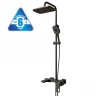 Душевая система MIXLINE 35к МЛ34-06(ML34-06) Соло излив лейка 3 поз.+лейкатропический душ черный
