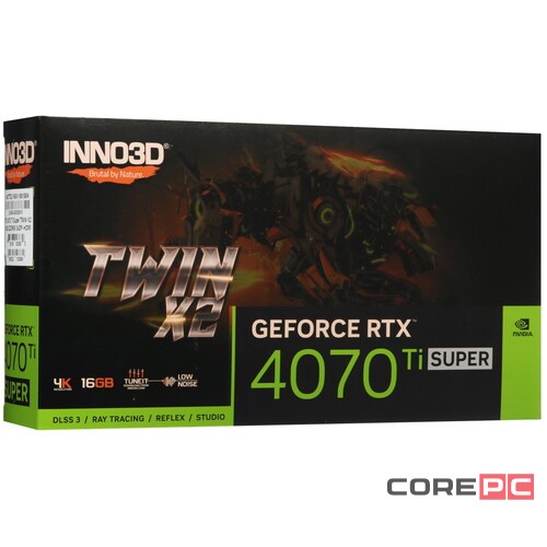 Видеокарта INNO3D (N407TS2-166X-186156N) GeForce RTX 4070 Ti SUPER 16GB TWIN X2