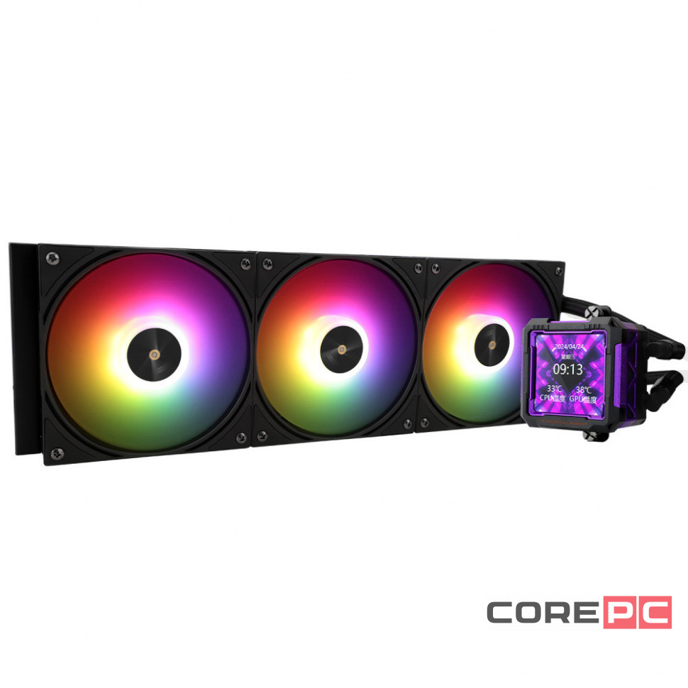 Система жидкостного охлаждения для процессора Thermalright Frozen Warframe Pro 360 ARGB Black (TRFWP360AB)