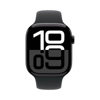 Apple Watch Series 10 42mm Jet Black Aluminum Case with Black Sport Band (M/L) (Датчик кислорода)