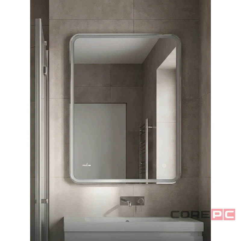Зеркало MIXLINE Стил ЭКОНОМ 600х800 (ШВ) сенсорный выкл, светодиодная подсветка, без короба
