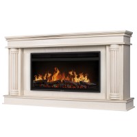 Каминокомплект: Очаг Electrolux EFP/P-4220LS, портал Olympia 42/40/36, сл. кость с зол. патиной