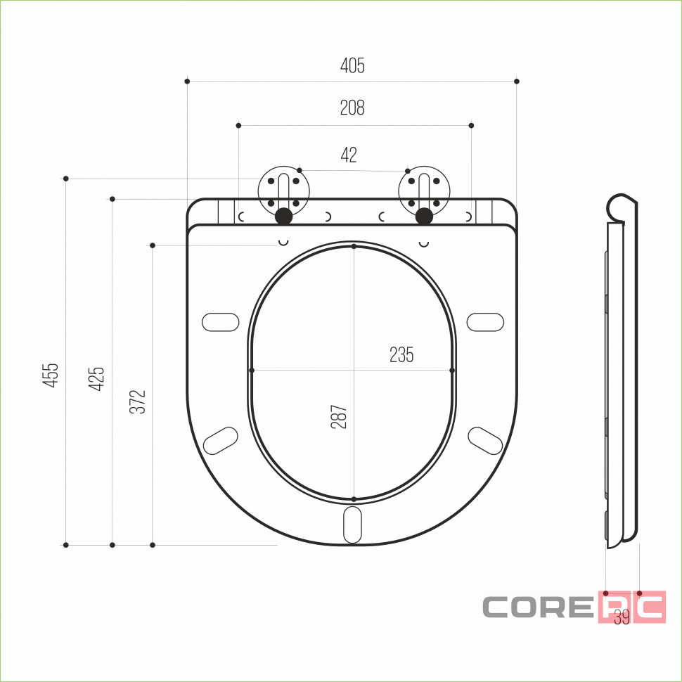 Сиденье для унитаза WAVE КОМФОРТ дюропласт, микролифт БЕЛЫЙ