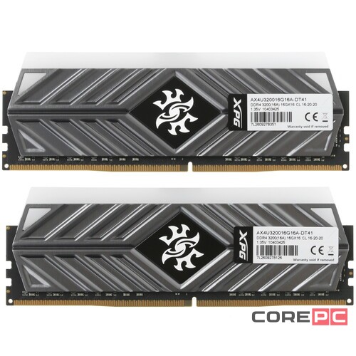 Оперативная память 32 Gb 3200 MHz ADATA XPG (AX4U320016G16A-DT41)