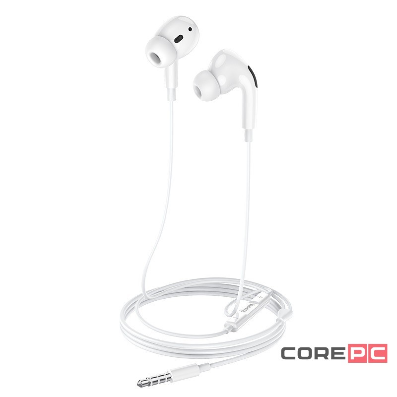 Стереонаушники Hoco M1 Pro с микрофоном 1.2м белые
