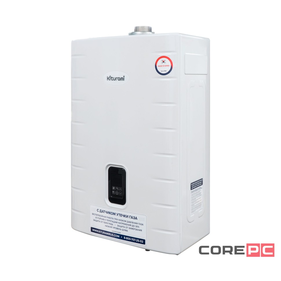 Котел газовый KITURAMI World Alpha S-30 (new) настенный, 2 конт., закр.кам.сгор., нерж.