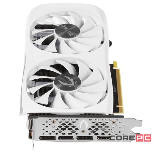 Видеокарта ZOTAC (ZT-D40700Q-10M) GeForce RTX 4070 12GB TWIN EDGE OC WHITE ED