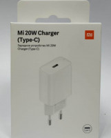 Сетевое зарядное устройство Xiaomi MI 20W Charger 1USB-C 20W (BHR4927GL) белое