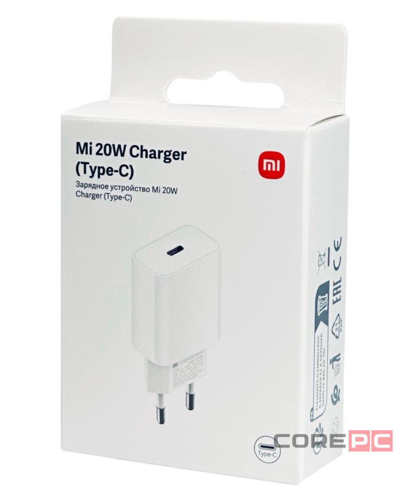 Сетевое зарядное устройство Xiaomi MI 20W Charger 1USB-C 20W (BHR4927GL) белое