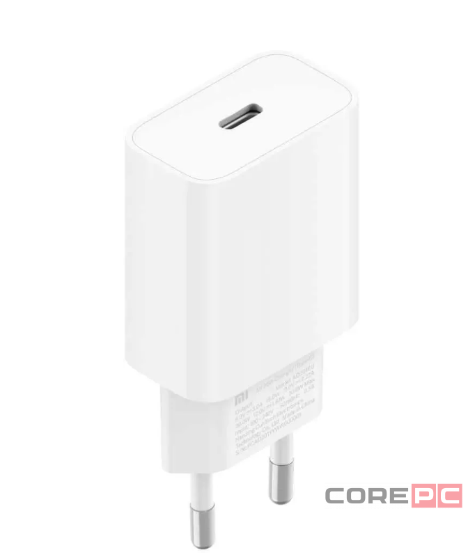 Сетевое зарядное устройство Xiaomi MI 20W Charger 1USB-C 20W (BHR4927GL) белое
