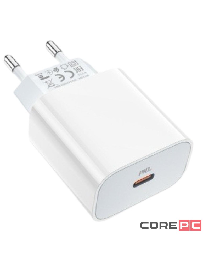 Сетевое зар. устр. Borofone BA38A Plus 1C 20W белое