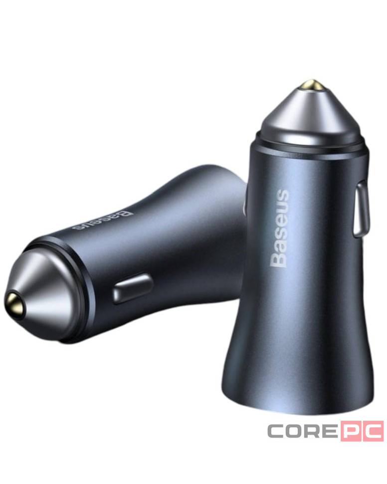 Автомобильное зар.устр. Baseus Golden Contactor Pro Dual Quick Charger 2USB 40W (CGJP020113) синее