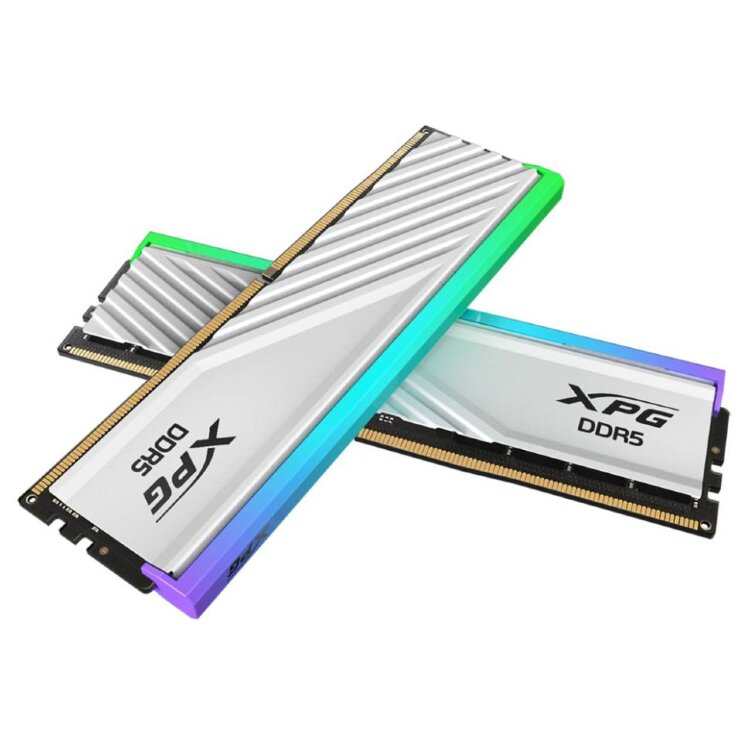 "Оперативная память ADATA 2x16gb ddr5-6400mhz XPG Lancer Blade RGB White (ax5u6400c3216g-dtlabrwhy. DDR 5 16 GB 6400 MHZ. Оперативная память 64gb ddr5 6400mhz ADATA XPG Lancer RGB (ax5u6400c3232g-dclarwh) (2x32gb Kit). Оперативная память 32 GB 6000 MHZ ADATA XPG Lancer Blade Black (ax5u6000c3016g-dtlabbk). Adata xpg lancer ax5u6000c3016g