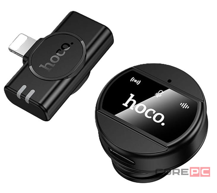 Микрофон беспроводной Hoco L21 IP черный