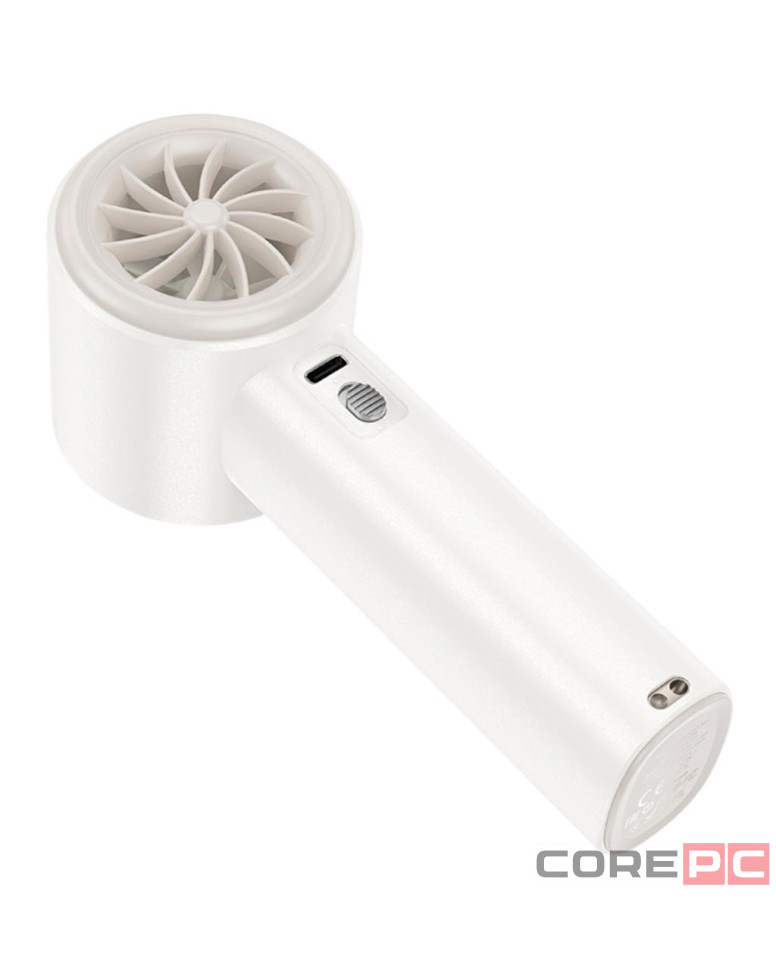 Портативный ручной мини-вентилятор Hoco HX64 белый
