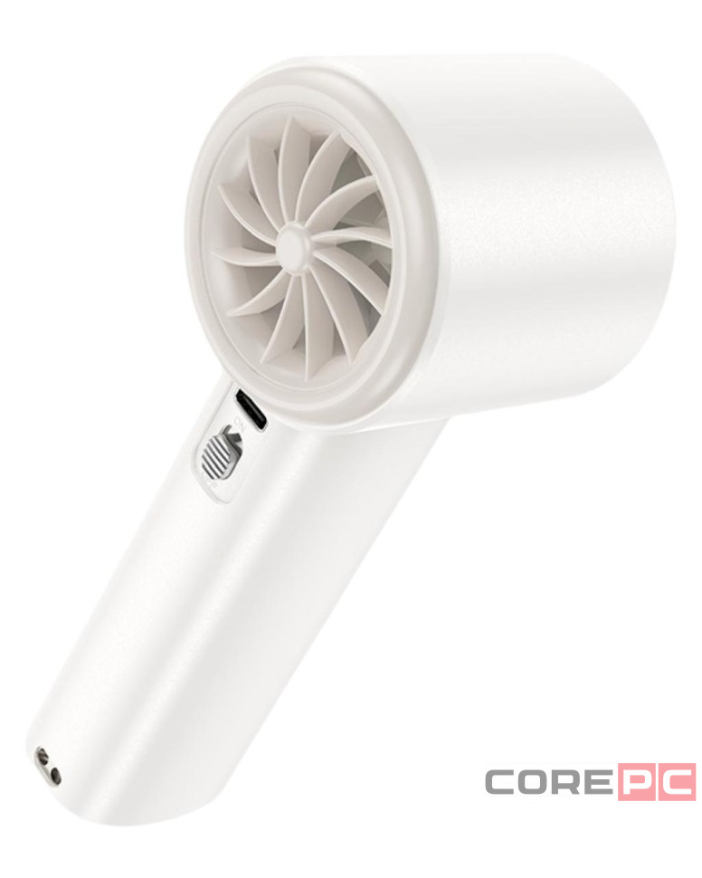 Портативный ручной мини-вентилятор Hoco HX64 белый