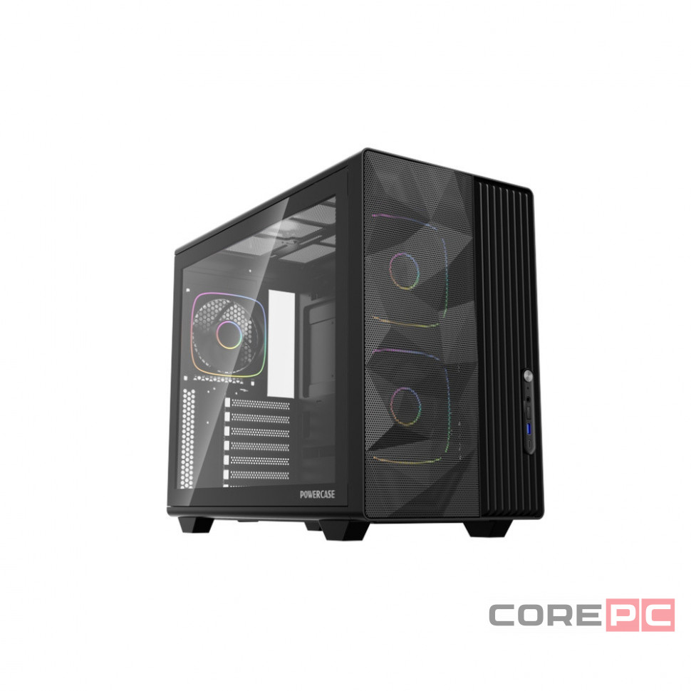 Компьютерный корпус Powercase TX5 TG ARGB Black (CTX5AB-A3)