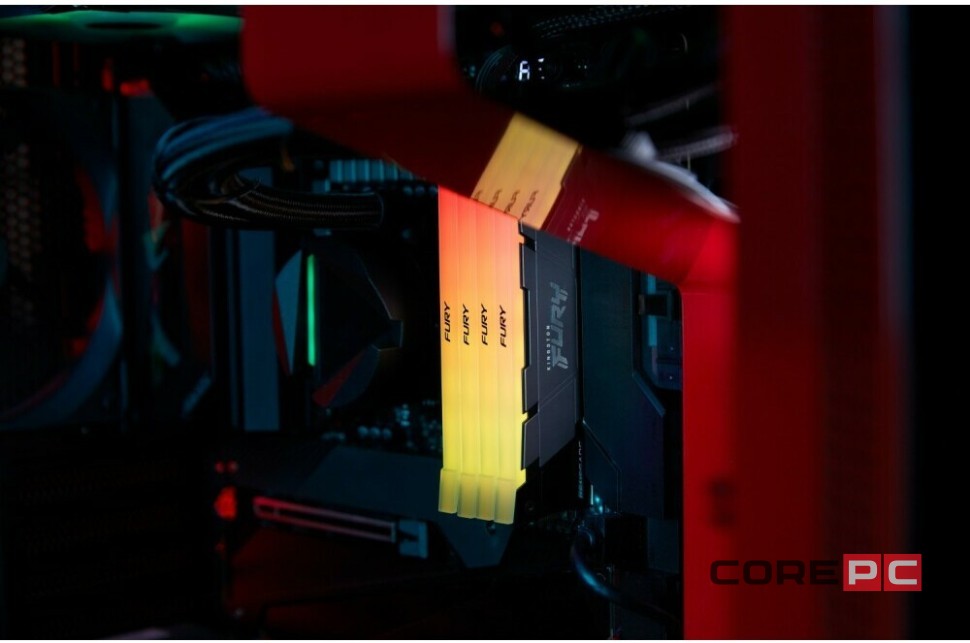 Оперативная память 8 Gb 3200 MHz Kingston FURY Renegade RGB Black (KF432C16RB2A/8)