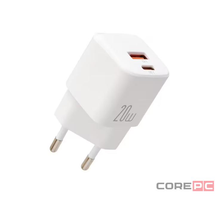 Сетевое зар. устр. Keephone CH-23061 1USB/1C 20W белое