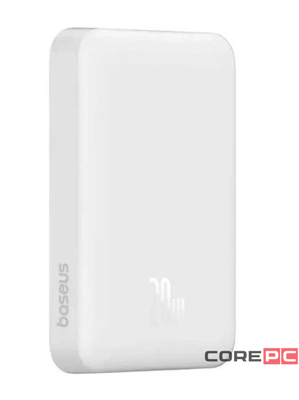 Powerbank с беспроводной зарядкой Baseus Magnetic Mini Air Slim 10000mAh 20W (P10059001223-00) белый