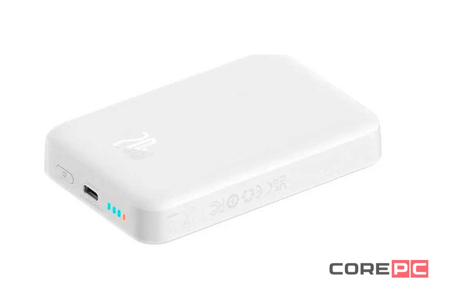 Powerbank с беспроводной зарядкой Baseus Magnetic Mini Air Slim 10000mAh 20W (P10059001223-00) белый