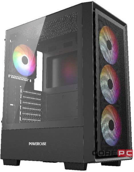 Компьютерный корпус Powercase Mistral AY4B ARGB TG Black (CMAYB-A4)