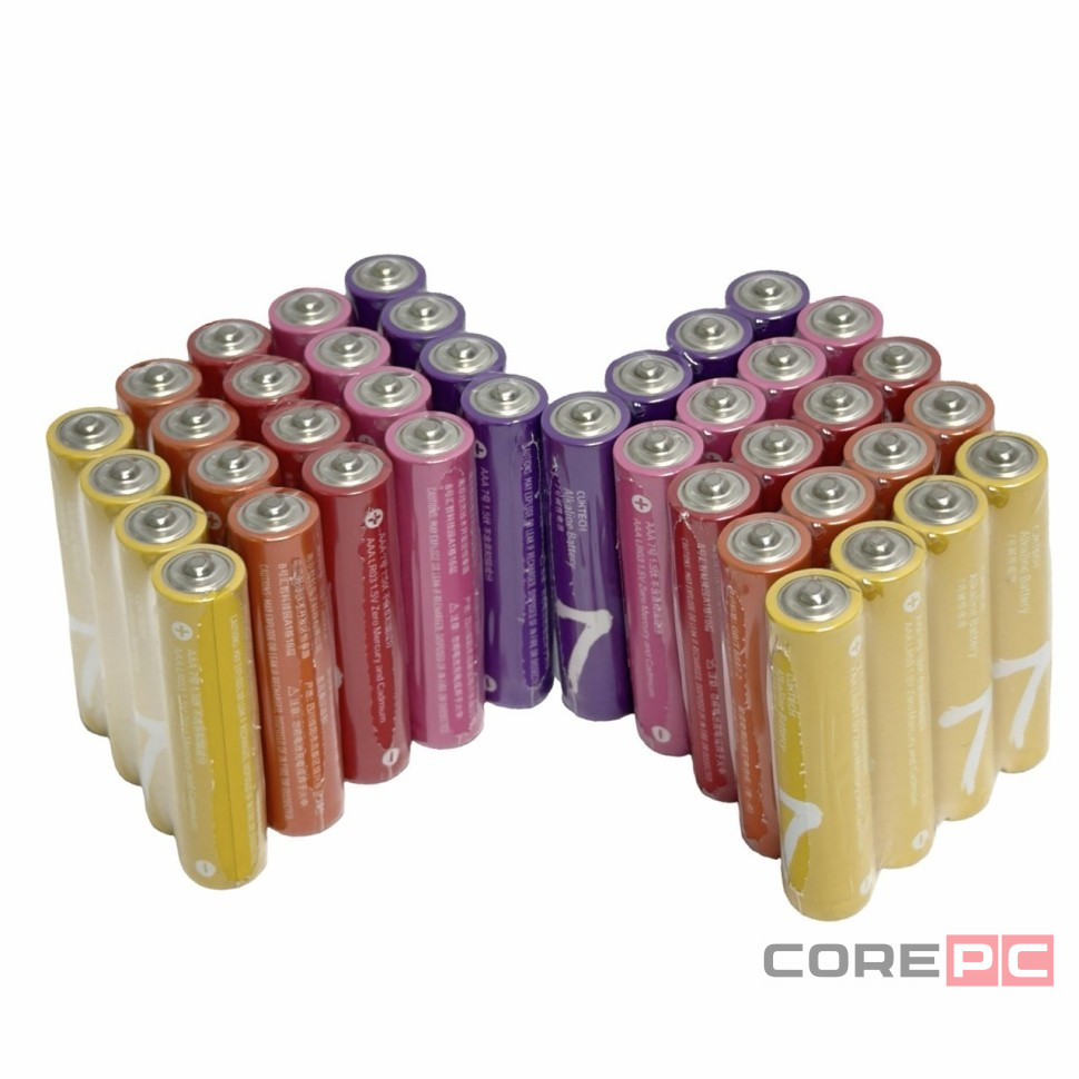Батарейки CUKTECH AAA 40 шт цветные