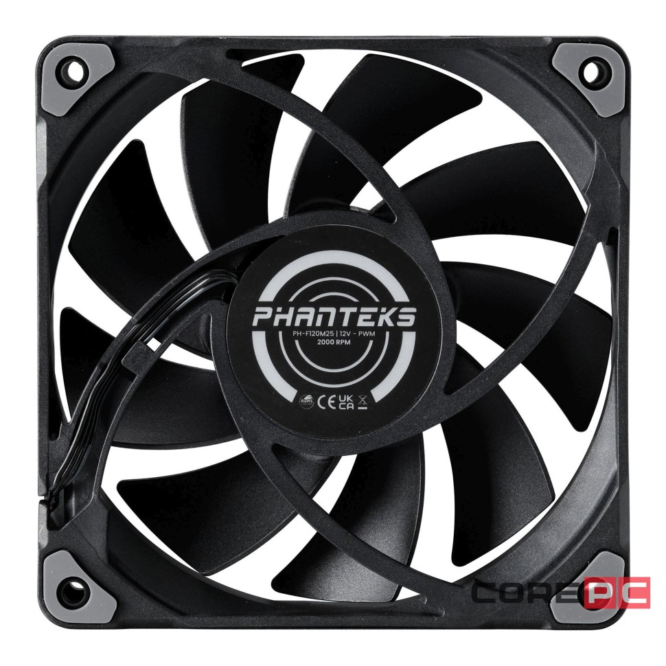 Вентилятор для корпуса PHANTEKS M25 PWM Black PH-F120M25_PWM_BBK01_RU