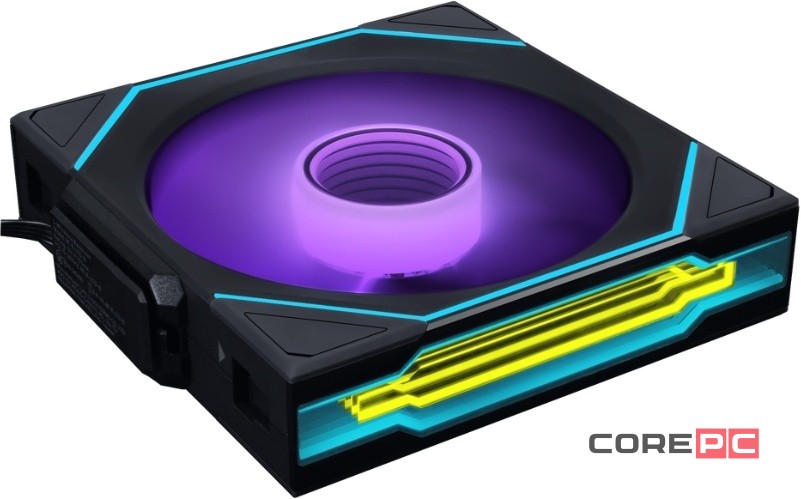 Вентилятор для корпуса Lian Li UNI FAN SL-INF WIRELESS 120 Reverse Blade 12RSLIN1W1B ARGB Black (G99.12RSLIN1W1B.R0)