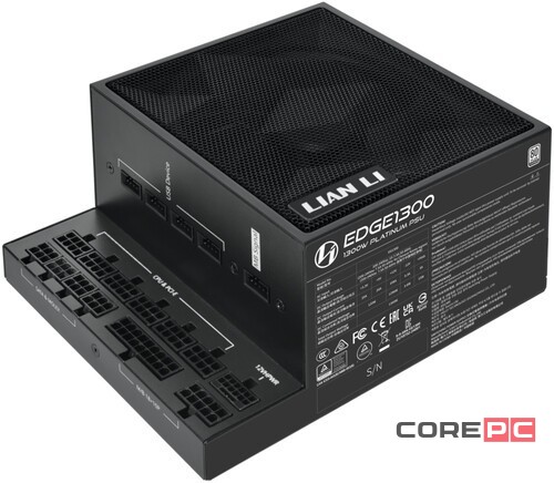Блок питания Lian Li 1300W EG1300 Black (G9P.EG1300.BE00.RU) 16 Pin (PCIe 5.1 Connector Cable Details)
