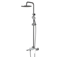 Душевая система MIXLINE 35к МЛ41-06(ML41-06)Кристаллизлив лейка 3 поз.+лейкаТроп. душбелый/ХРОМ